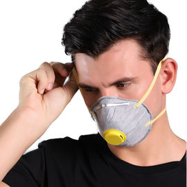 Head Wearing Ffp2 Cup Mask Anti Haze Convenient With Breathing Valve