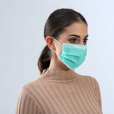Лицевой щиток гермошлема зеленого цвета устранимый медицинский с Бреатабле эластичной петли уха безопасное